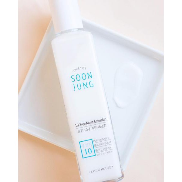 [Chính Hãng] Sữa Dưỡng Cho Da Nhạy Cảm Etude House Soon Jung 10 - Free Moist Emulsion 120Ml