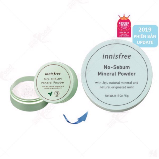 [Hcm]Phấn Phủ Kiềm Dầu Innisfree No Sebum