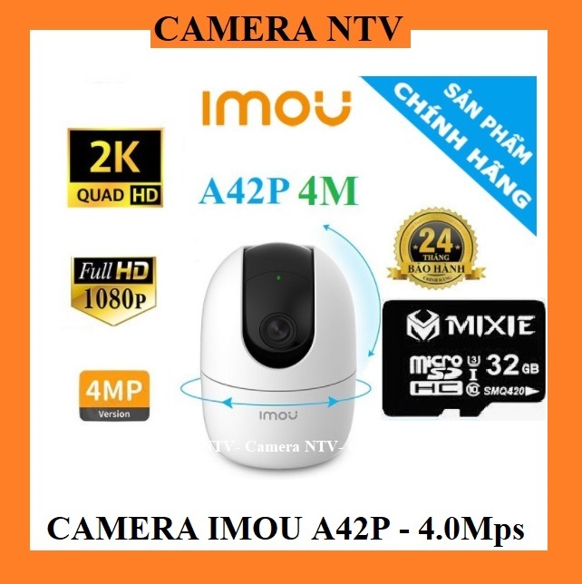 Camera IP Wifi Imou A22/A42 - 4.0Mps - Hình ảnh cực nét - Xoay 360 độ - Đàm Thoại 2 Chiều
