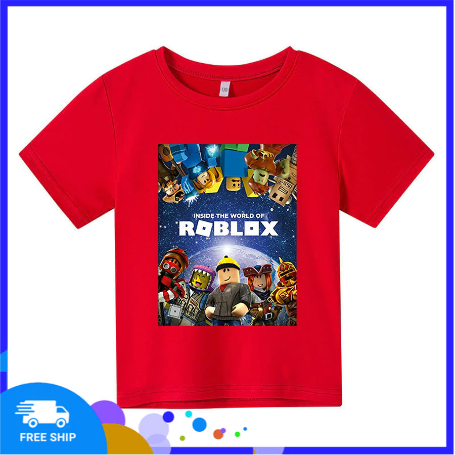 Áo thun cho bé roblox 4 màu có size người lớn King Cotton
