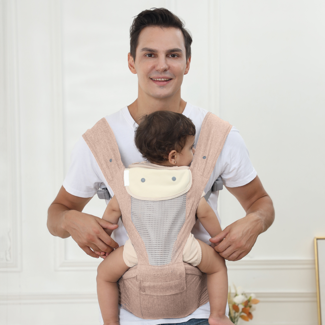 [CHÍNH HÃNG] Địu Ngồi Cho Bé Siêu Thoáng Khí Trợ Lực 4 Tư Thế MOOIMOM Breathable Hipseat Carrier H90501