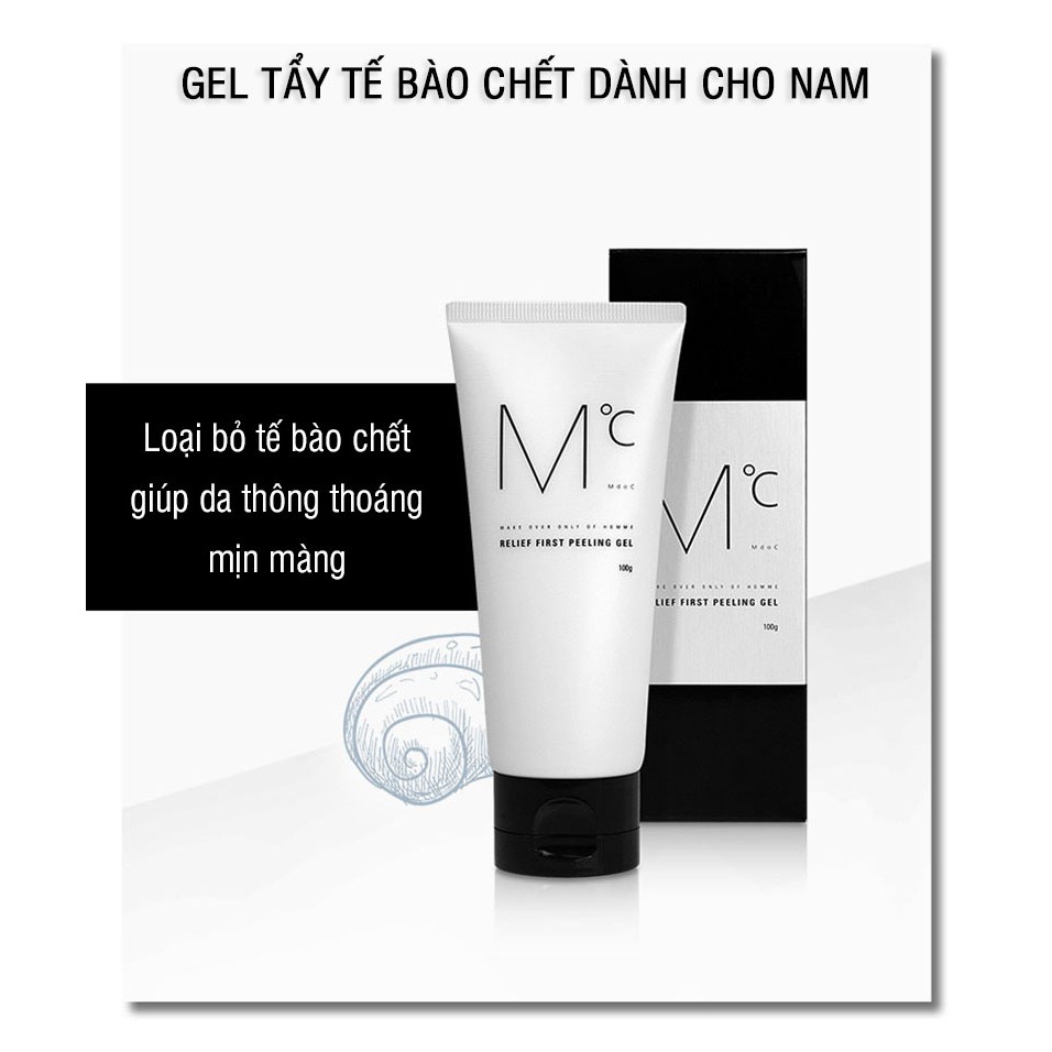 [Hcm]Gel Tẩy Tế Bào Chết Nam Relief First Peeling Mdoc Gel 100G - Tẩy Da Chết Nam