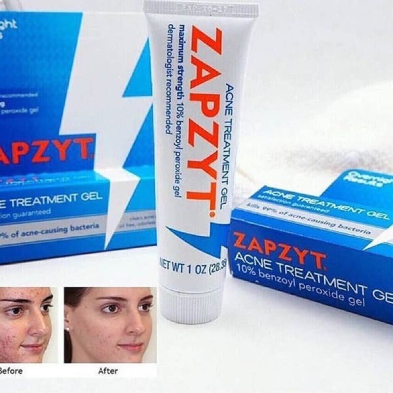 [Hcm]Gel Chấm Mụn Zapzyt Acne Treatment Gel 30Ml (Bill Mỹ)