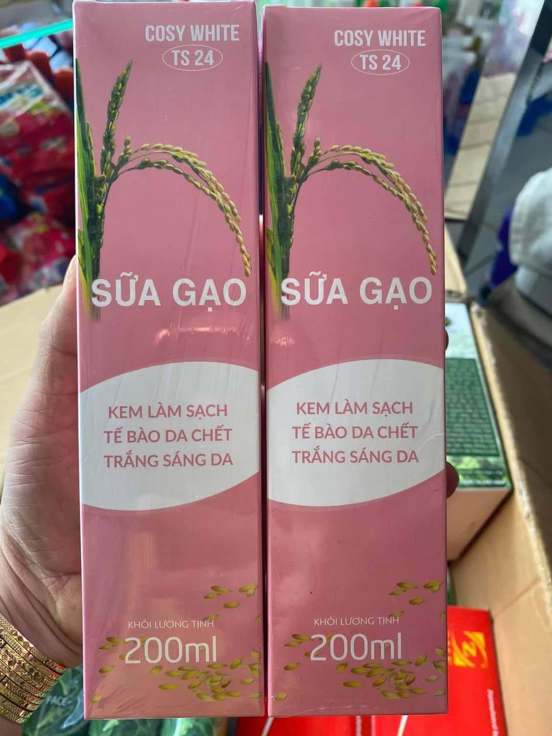 [Hcm]Kem Làm Sạch Tế Bào Da Chết Giúp Trắng Sáng Da Cosy White Sữa Gạo 200Ml - 8936102413221 (2)