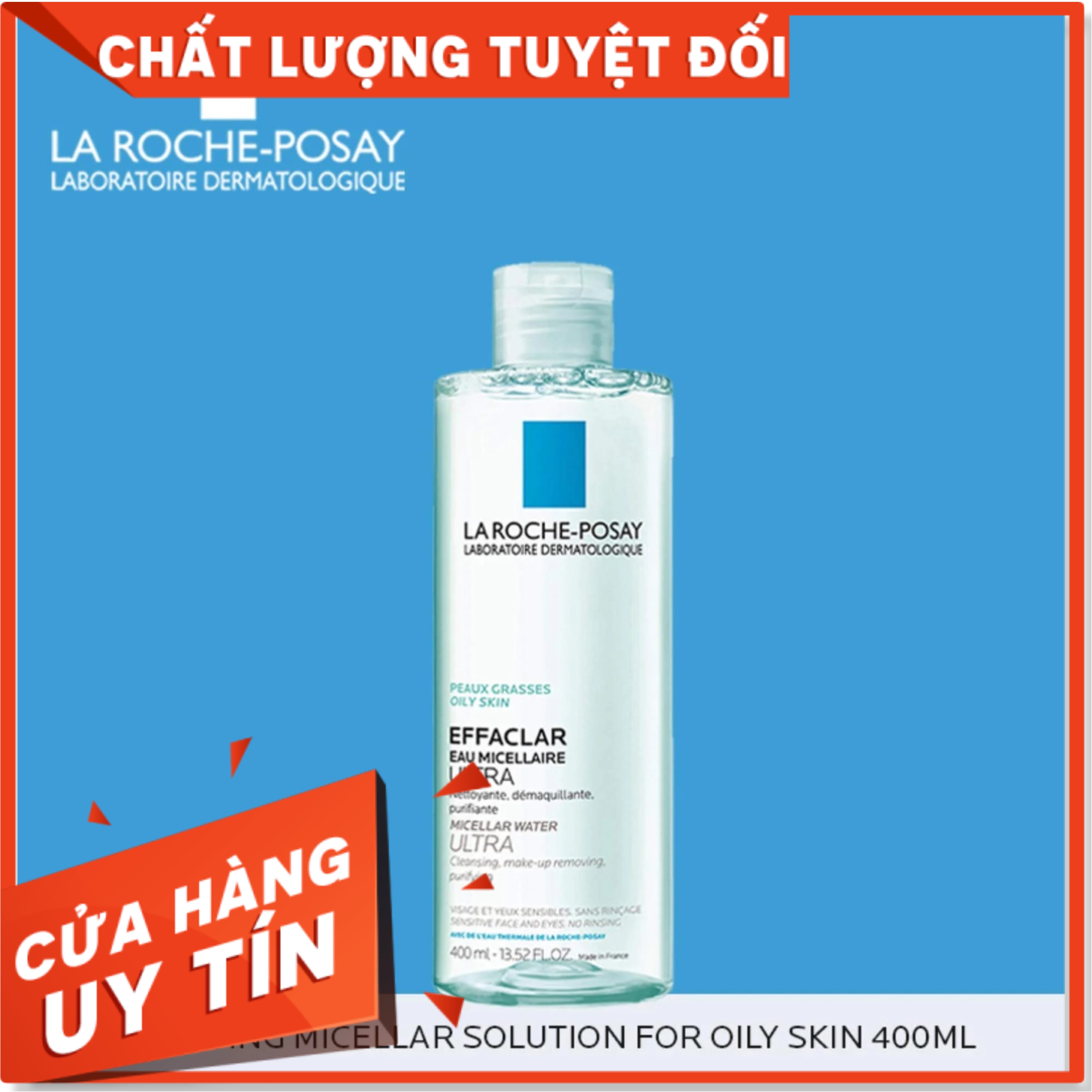 [Deal Hot ]Nước Tẩy Trang La Roche Giàu Khoáng Cho Da Nhạy Cảm La Roche - Posay Micellar Water Ultra Sensitive Skin 400Ml Mang Lại Hiệu Quả Làm Sạch Sâu Vượt Trội(Bảo Hàng 1 Đổi 1)