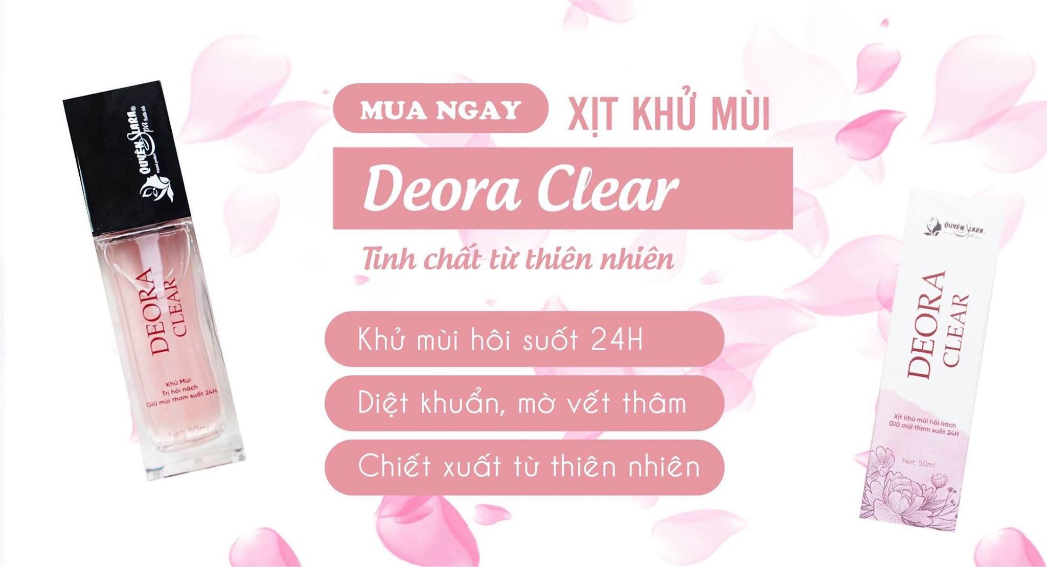 Combo 5 Lọ Sỉ Xịt Khử Mùi Deora Clear