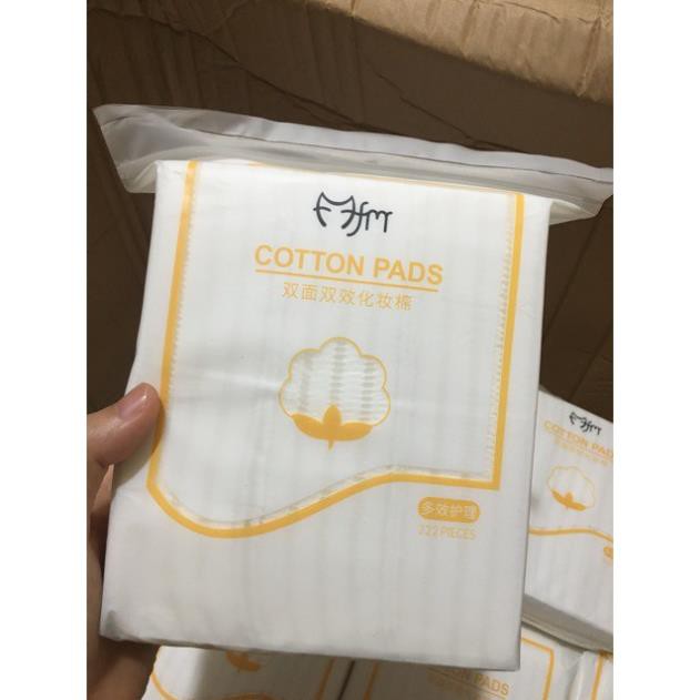 [HCM][Túi 222 miếng] Bông tẩy trang 3 lớp Cotton Pads