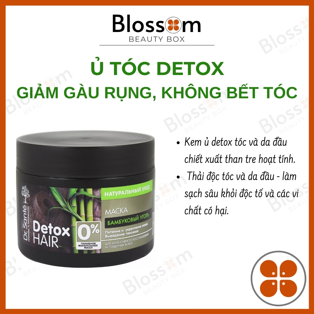 [Blossom] Ủ Tóc Detox Giảm Gãy Rụng Dr.sante 300Ml