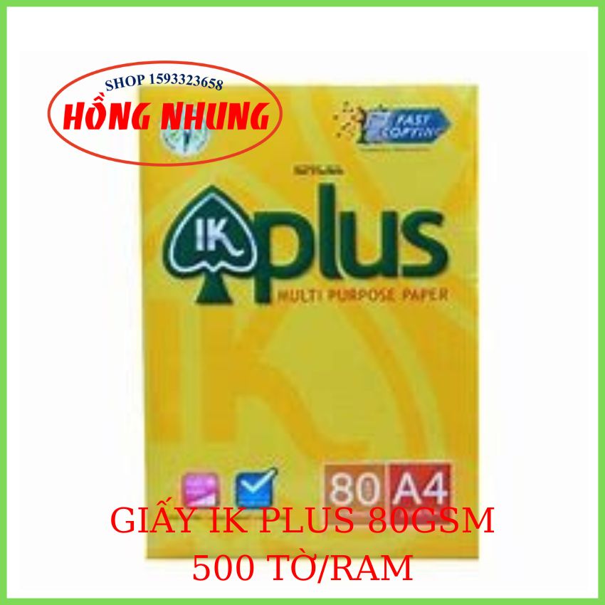Giấy In Ik Plus A4 Định Lượng 70 Gsm Giấy Tốt Phù Hợp Với Các Loại Máy In Giúp Bạn Thoải Mái Photo Mà Không Lo Kẹt Giấy
