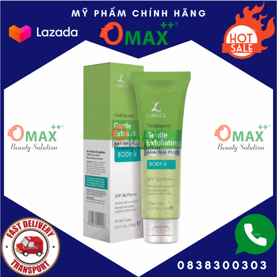 [Hcm]Tẩy Tế Bào Chết Aha/Bha+ Đẹp Da - Body It - Toàn Thân Langce