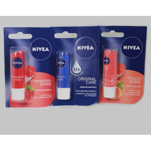 Son Dưỡng Môi Nivea 4.8G Có Màu & Không Màu