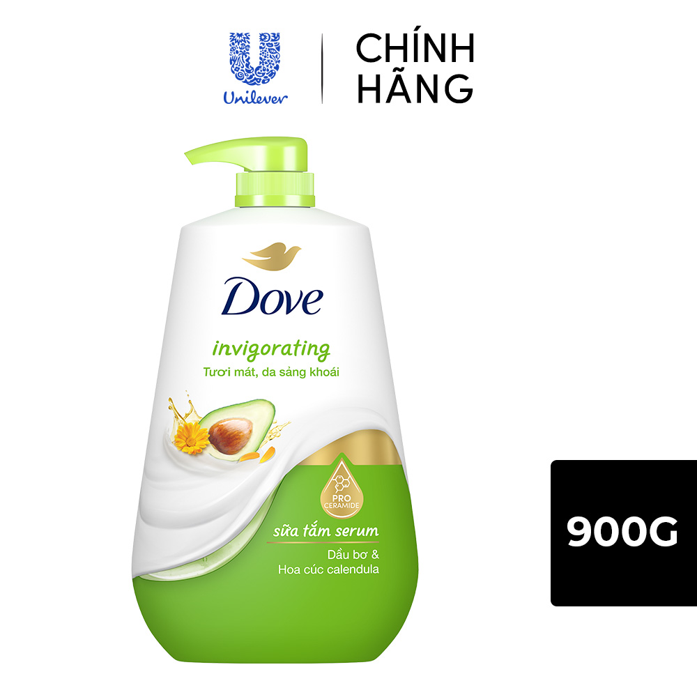 Sữa tắm dưỡng thể Dove Deep Moisture Dưỡng ẩm chuyên sâu với dưỡng chất lợi khuẩn da 900g (bao bì tù