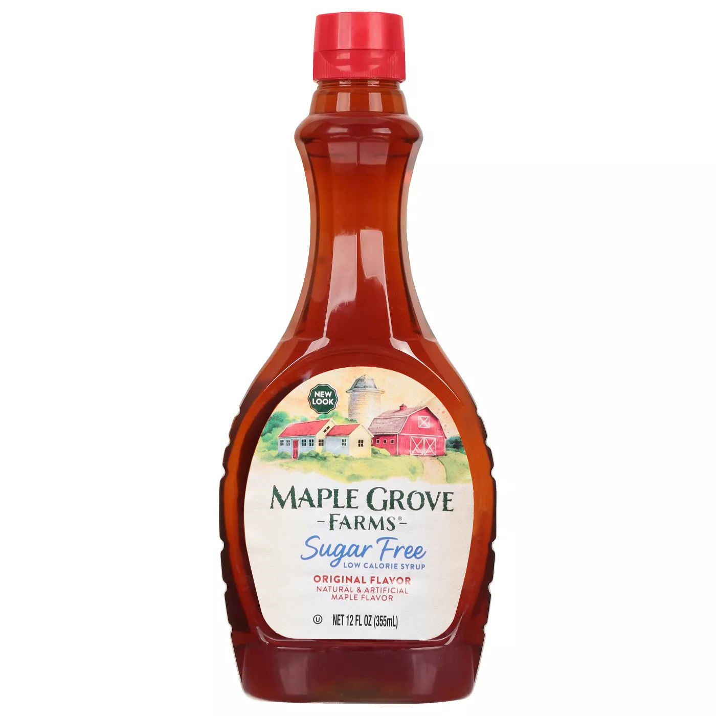 Siro Ăn Kiêng Không Đường Maple Grove Farms of Vernont Vermont Sugar Free Low Calorie Syrup Chai 355