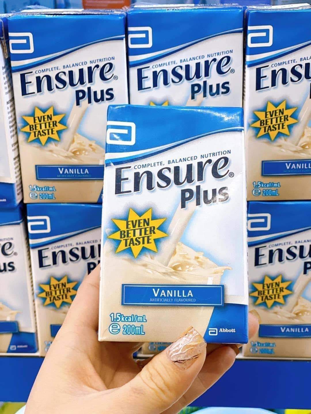 SALE! Sữa nước Ensure Plus Úc hộp giấy - thùng 27 hộp 200ml date 31/5/2024