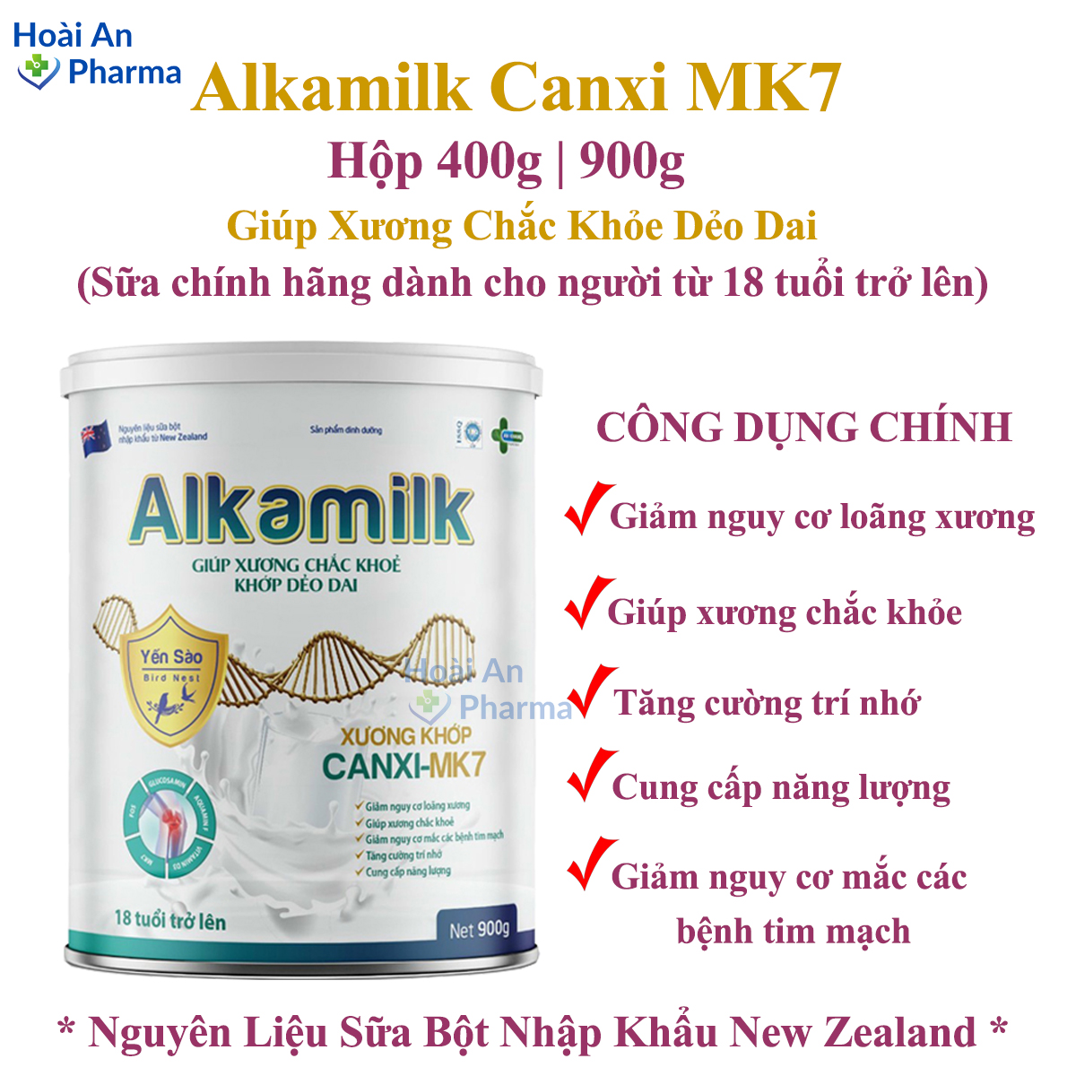 Sữa bột Alkmilk: Alkamilk Bayby Alkamilk Pedia Alkamilk Grow IQ Alkamilk Canxi MK7 Alkamilk Sure Alkamilk Diabetes