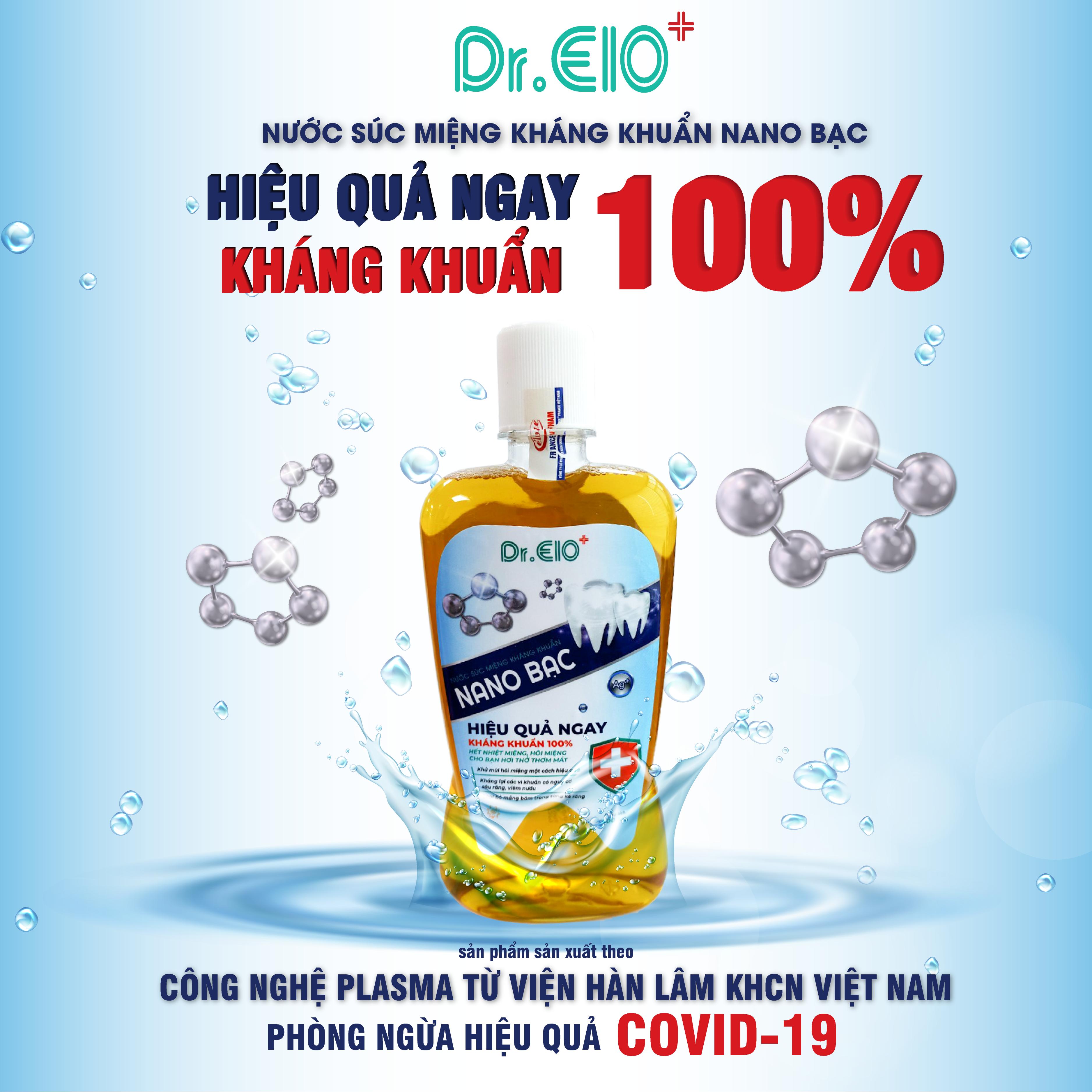 Nước Súc Miệng Kháng Khuẩn Nano Bạc Dr.elo