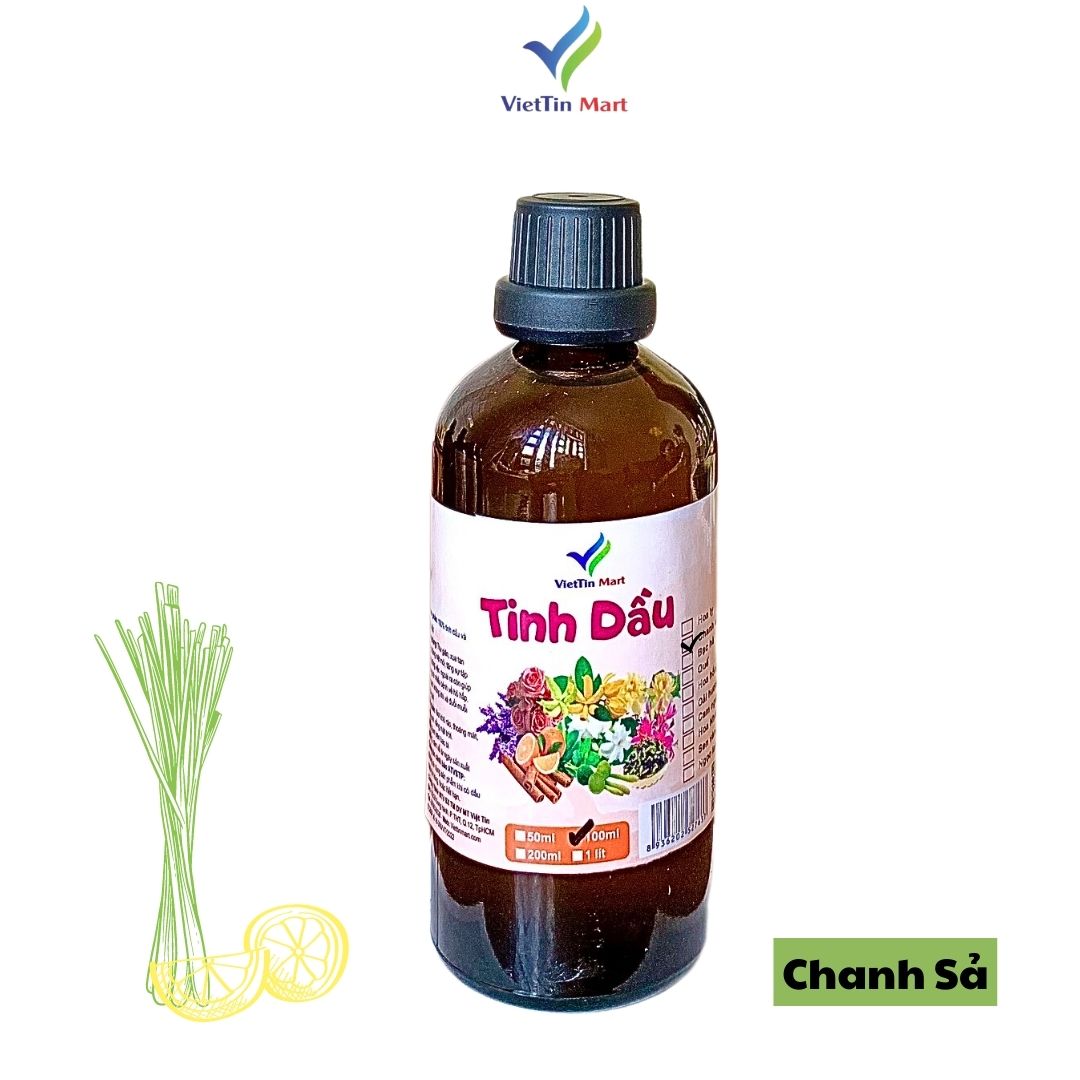 Tinh Dầu Chanh Sả Thiên Nhiên Nguyên Chất 100ml VIETTIN MART