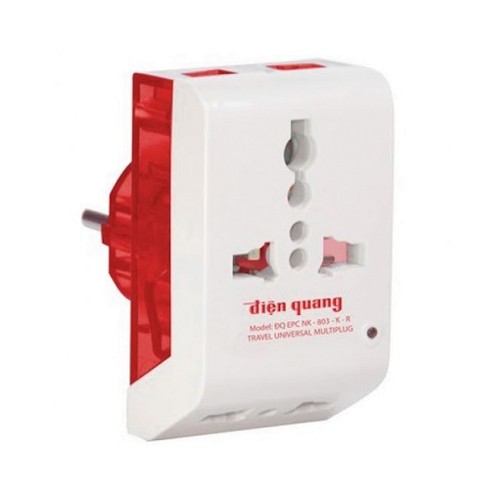 Phích cắm chuyển đa chiều Điện Quang đq epc nk-803-k-r