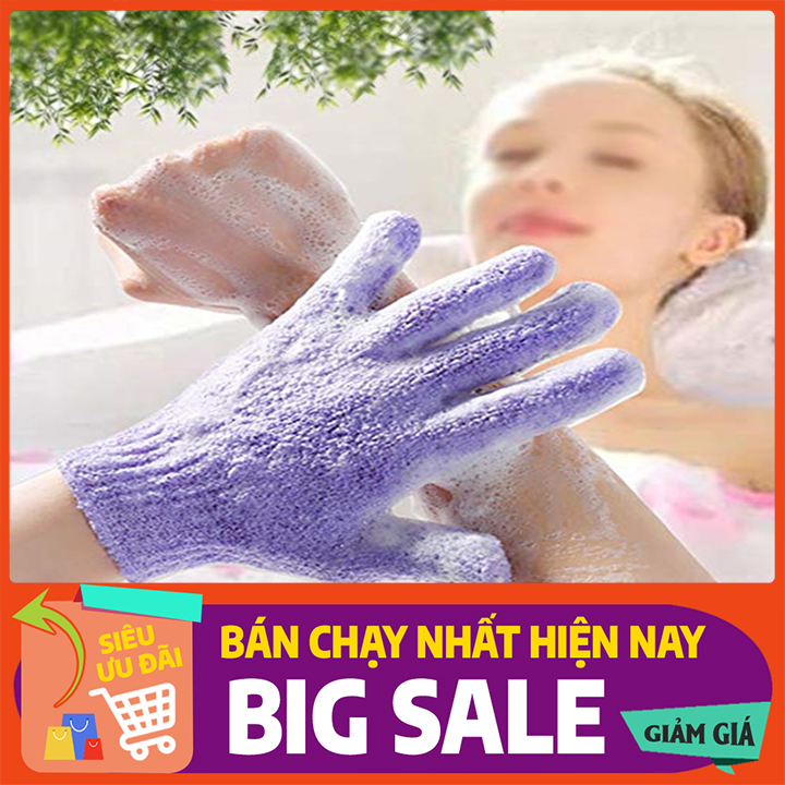 Găng Tay Tắm Ni Lông Găng Tay Tẩy Tế Bào Chết Bọt Biển Mát Xa Spa Rửa Da Chà Cơ Thể Găng Tay Vệ Sinh Cho Phòng Tắm