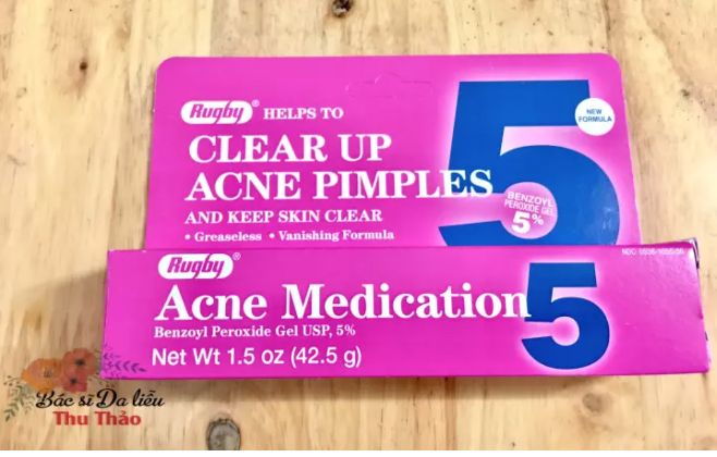 [Hcm]Clear Up 5 Acne Medication (Bpo 5% Cho Da Mụn)