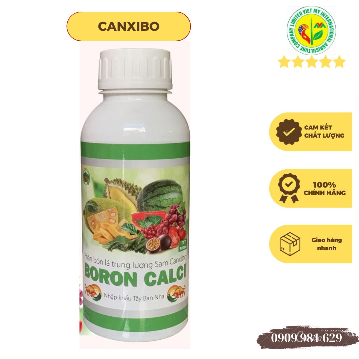 CANXI BO BORON CALCI - NHẬP KHẨU 100% TỪ TÂY BAN NHA