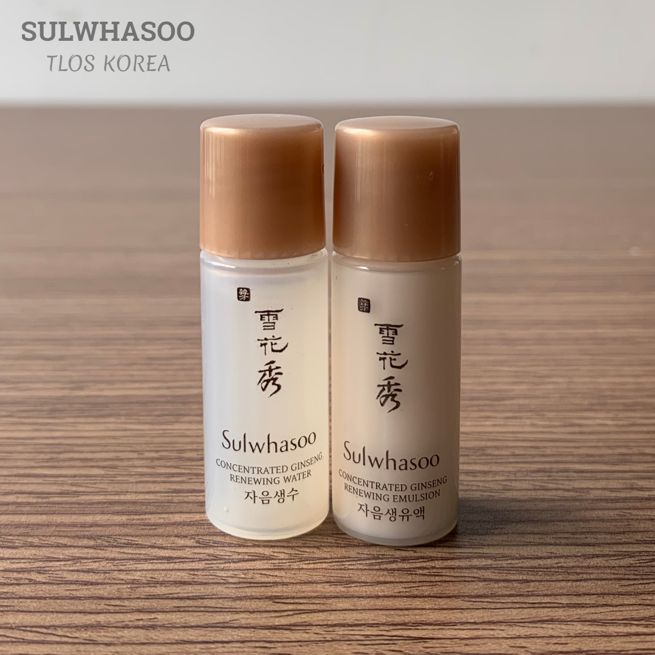 [Hcm]Cặp Sample Nước Hoa Hồng Sữa Dưỡng Nhân Sâm Chống Lão Hóa Sulwhasoo Concentrated Ginseng Renewing Water 5Ml