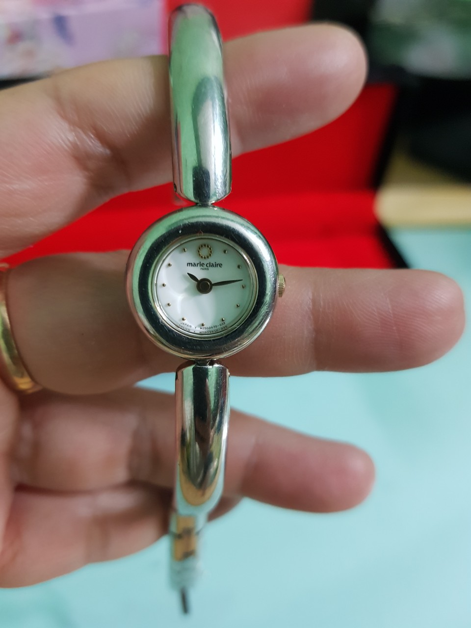 Đồng hồ nữ hàng si nhật hiệu Marie Claire ( Thương hiệu Pháp) dạng lắc size mặt 18mm mặt tròn [ không bao gồm hộp]