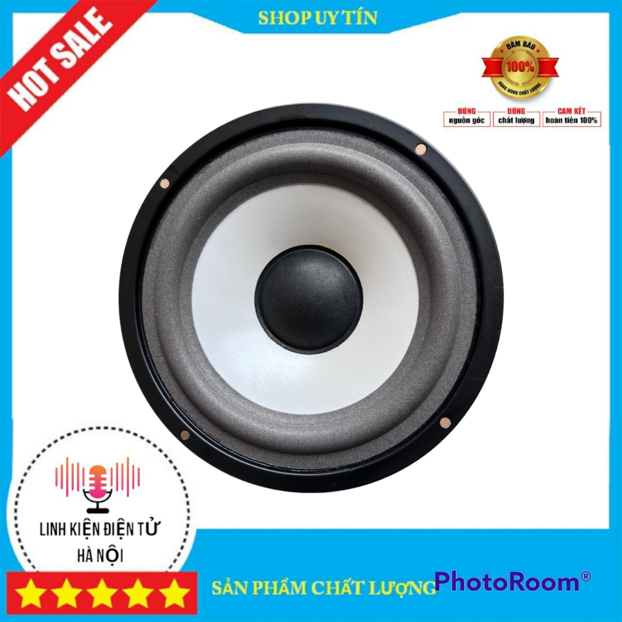 Bass 16 JBl gân mút màng trắng chuyên dùng độ chế nắp loa kéo -loa hát karaoke cỡ nhỏ