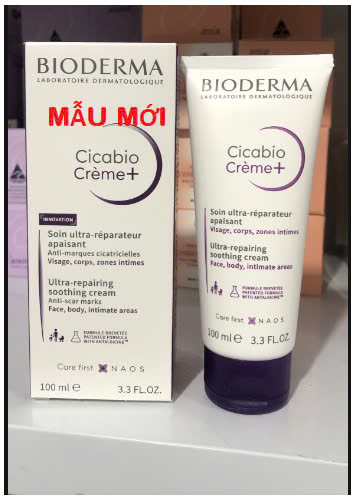 Kem dưỡng ẩm Bioderma Cicabio Crème Pháp (40ml/100ml) phục hồi và làm dịu da