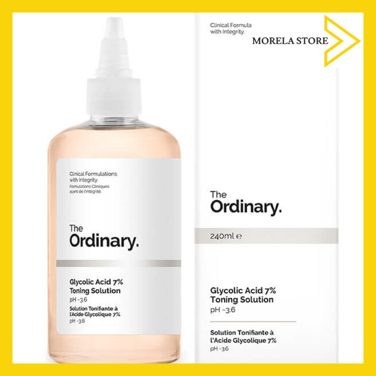 Nước Hoa Hồng Tẩy Da Chết Aha The Ordinary Glycolic Acid 7% Toning Solution 240Ml