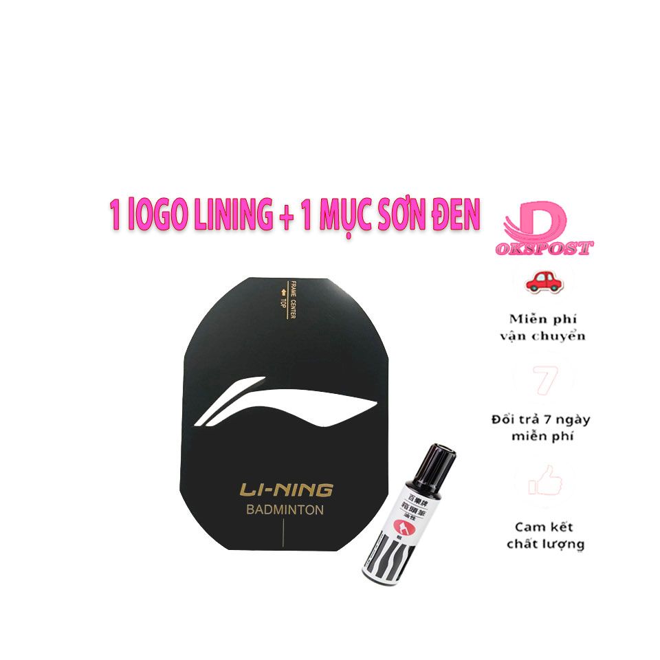 Khung logo sơn mặt vợt cầu lông  Yonexx Liningg Victorr Kumpoo Mizunoo và mực sơn