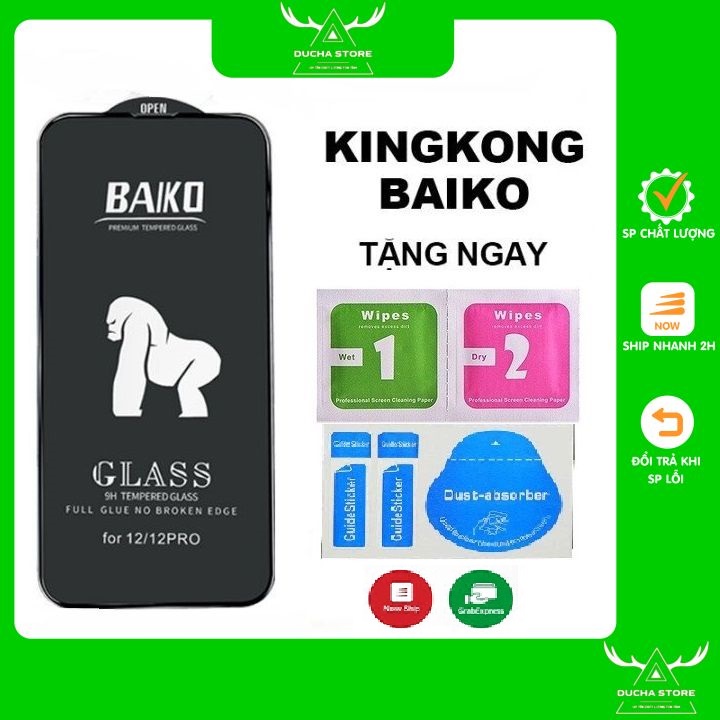 🔥Siêu Hot🔥Kính Cường Lực dành cho iPhone Kingkong Baiko cao cấp