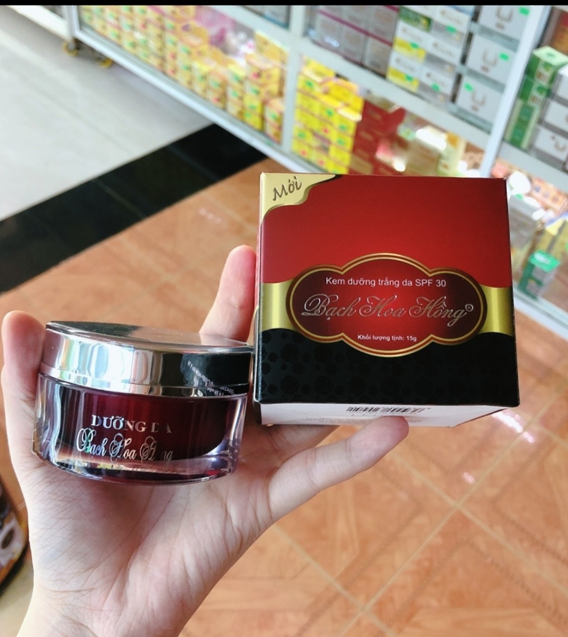 KEM BACH HOA HONG 15G MẪU MỚI