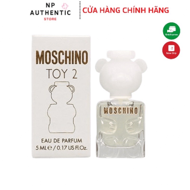 [Cam Kết Auth] Nước Hoa Moschino Hương Tươi Mát Dịu Nhẹ Toy 2 Eau De Parfume 5Ml