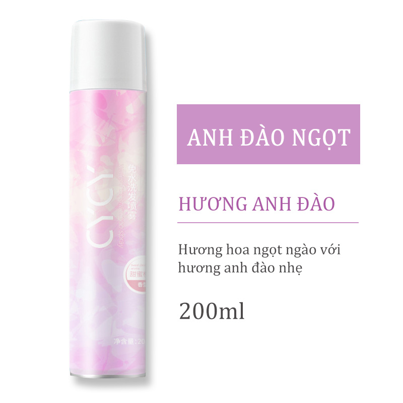 [Hcm]Dầu Gội Đầu Khô Issy Không Cần Dùng Nước Chống Bết Tóc Thơm Mát Suôn Mượt Chống Rụng Tóc Đánh Bay Gầu Dành Cho Nam Nữ 200Ml