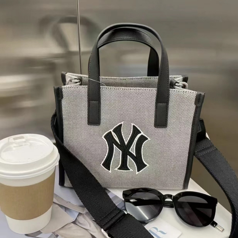 Túi Xách Túi Tote MLB NY Basic Big Logo Canvas Bucket Bag Full Tag Mac