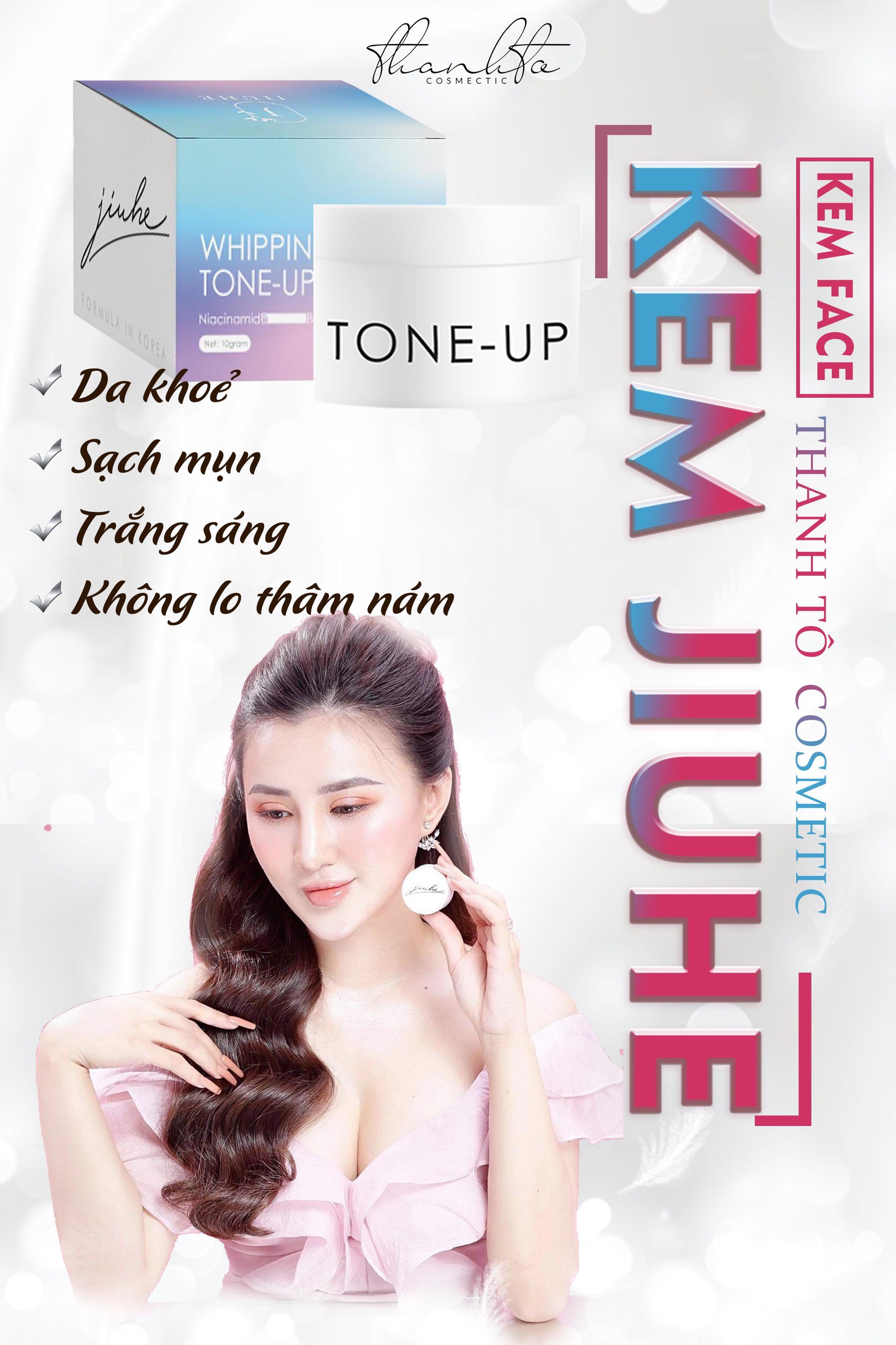 [HCM]KEM FACE JIUHE THANH TÔ DƯỠNG TRẮNG