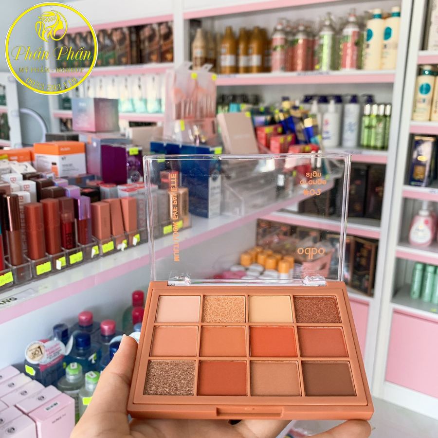 [Thái Lan] Bảng phấn mắt 12 ô Odbo Multi Look Eye Palette OD2012 gồm ánh nhũ và lì