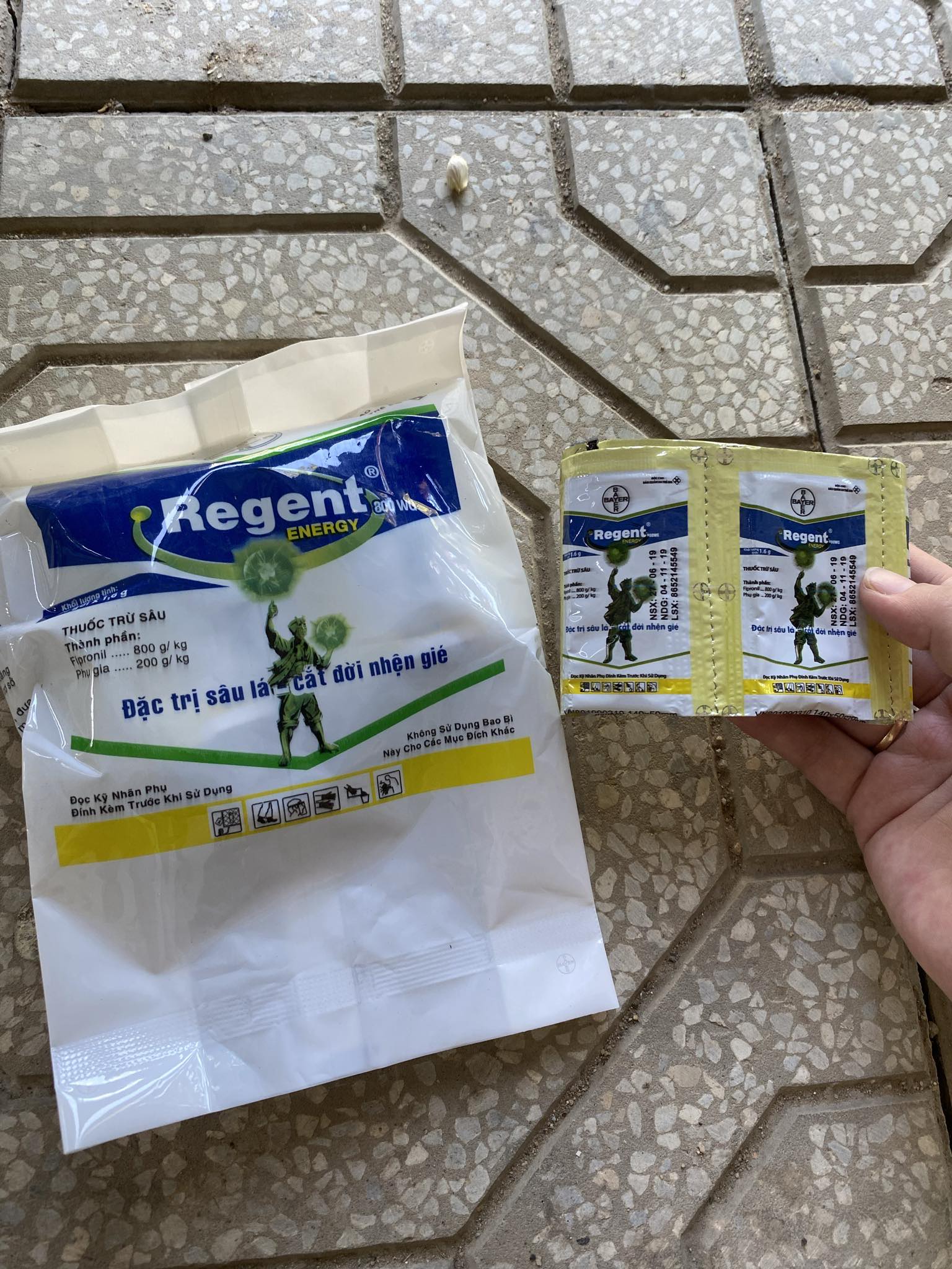 [combo5]Regent 800wg diệt sạch kiến gián ve bọ chét muỗi mối gói 1.6gram