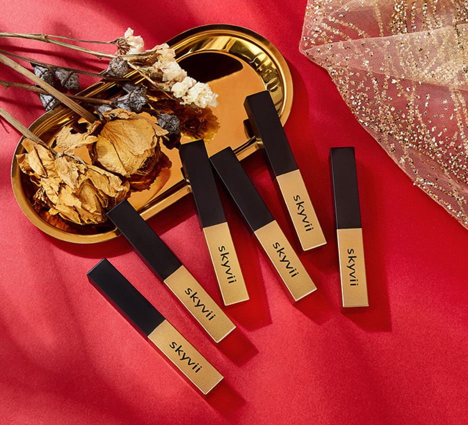 🌼 Son lì ĐEN VÀNG SKYVII 5306 lipstick lâu trôi mềm mịn căng bóng dưỡng môi son môi nội địa chính hãng sỉ rẻ