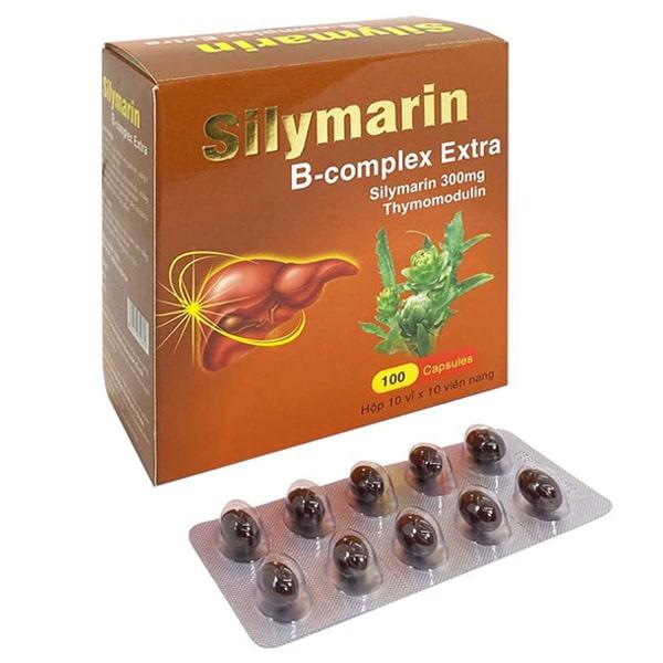 Silymarin B-Complex Extra hỗ trợ tăng cường chức năng gan bảo vệ gan Silymarin  300mg - Thymomodulin