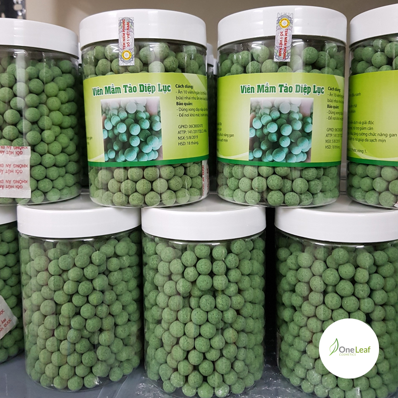 1kg Viên mầm tảo diệp lục tăng vòng 1 đẹp da điều hòa nội tiết tố 2JD936