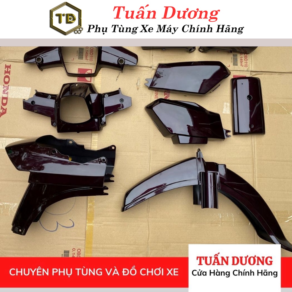 Bộ Nhựa Xe Honda Dream [ CHÍNH HÃNG ] Tặng Kèm Bộ Tem 3 Lớp Cao Cấp - Dàn Áo - Bộ Vỏ Dùng Cho Dream Thái Và Dream Việt