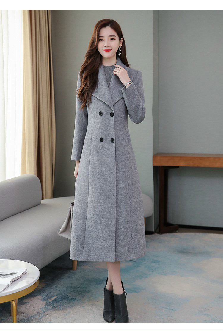 Áo Khoác Dạ Cổ Lá Dáng Dài Cao Cấp - Glady G100 - Áo Khoác Dạ Dáng Dài Sang Trọng Phong Cách Năng Độ