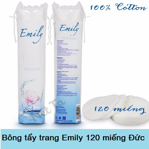 Bông Tẩy Trang Emily Hàng Đức 120 Miếng