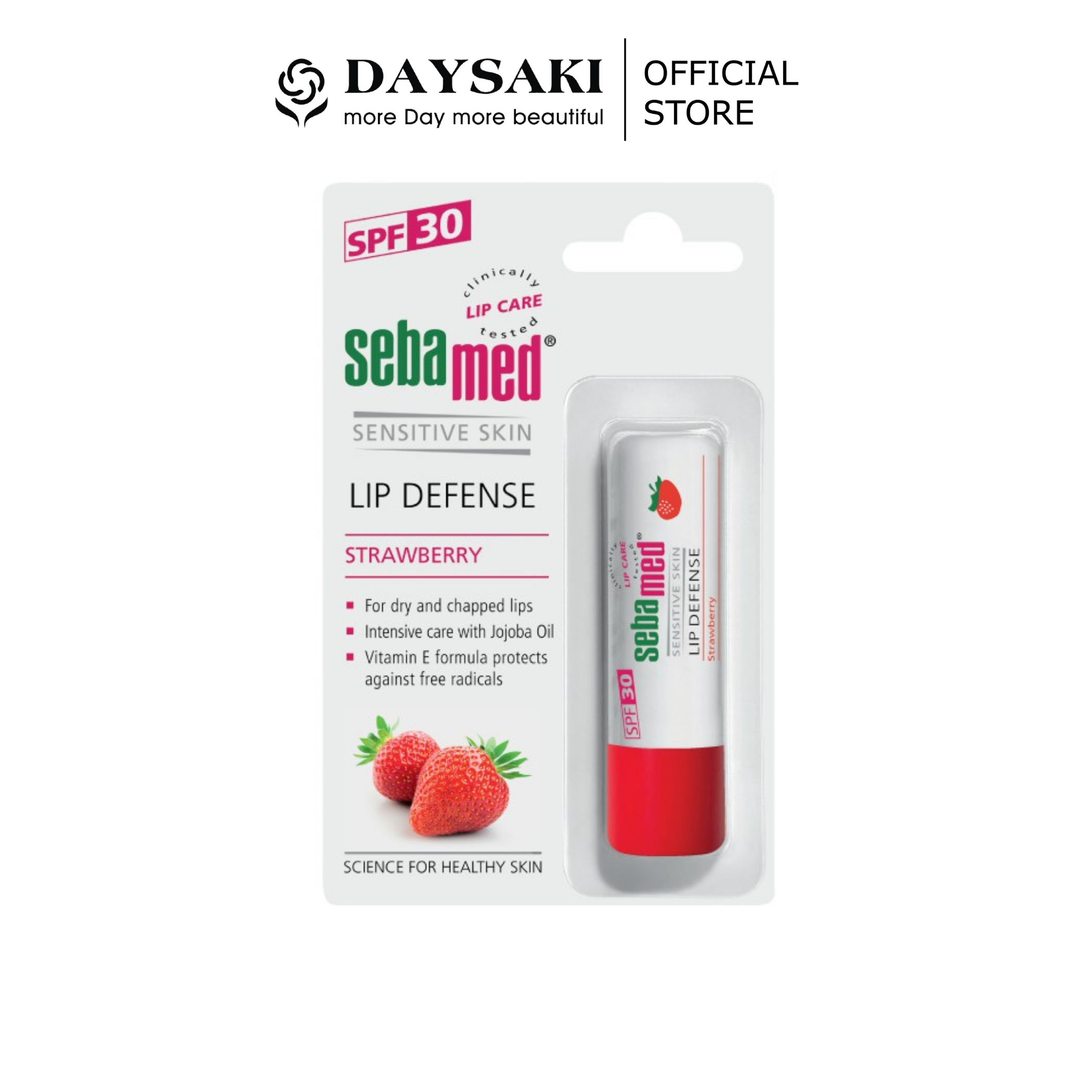 Sebamed Son Dưỡng Và Bảo Vệ Chống Khô Và Chống Nứt Môi Sensitive Skin Lip Defense Strawberry 4.8G