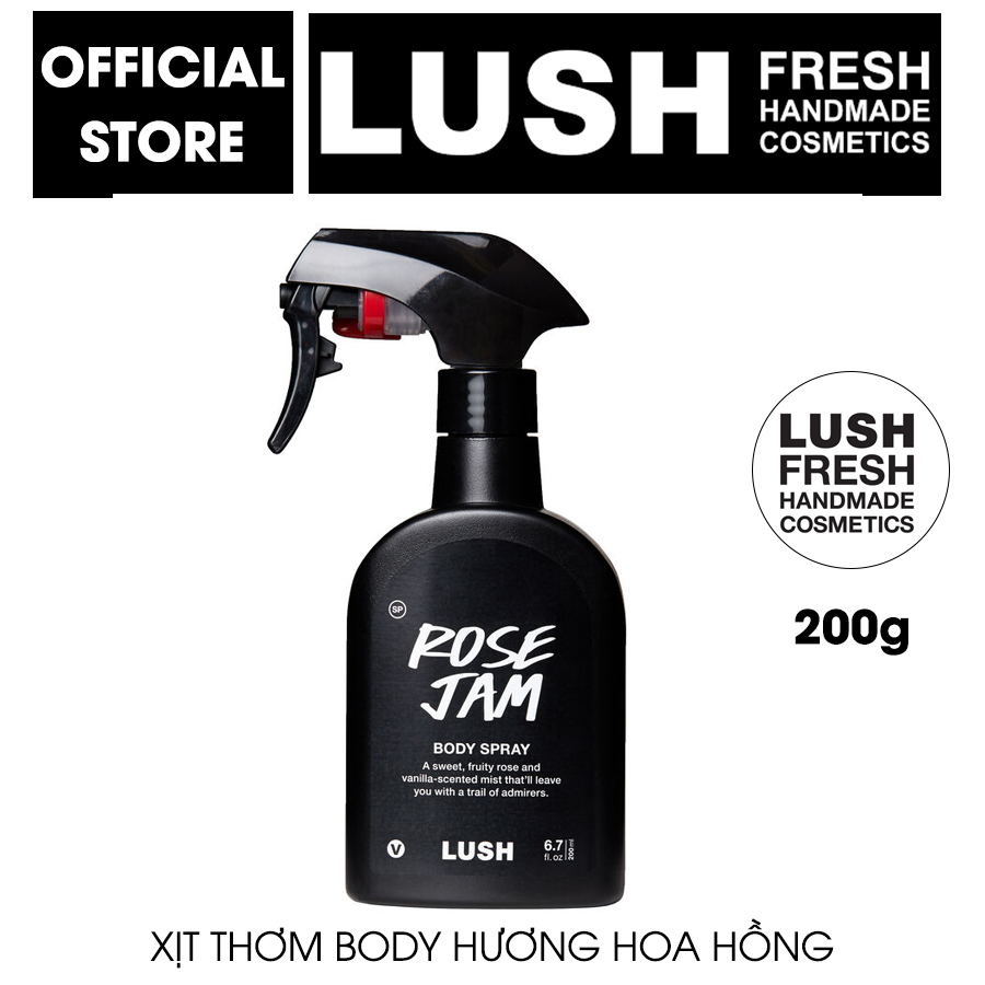 Xịt Toàn Thân Lush - Rose Jam Body Spray 200Ml