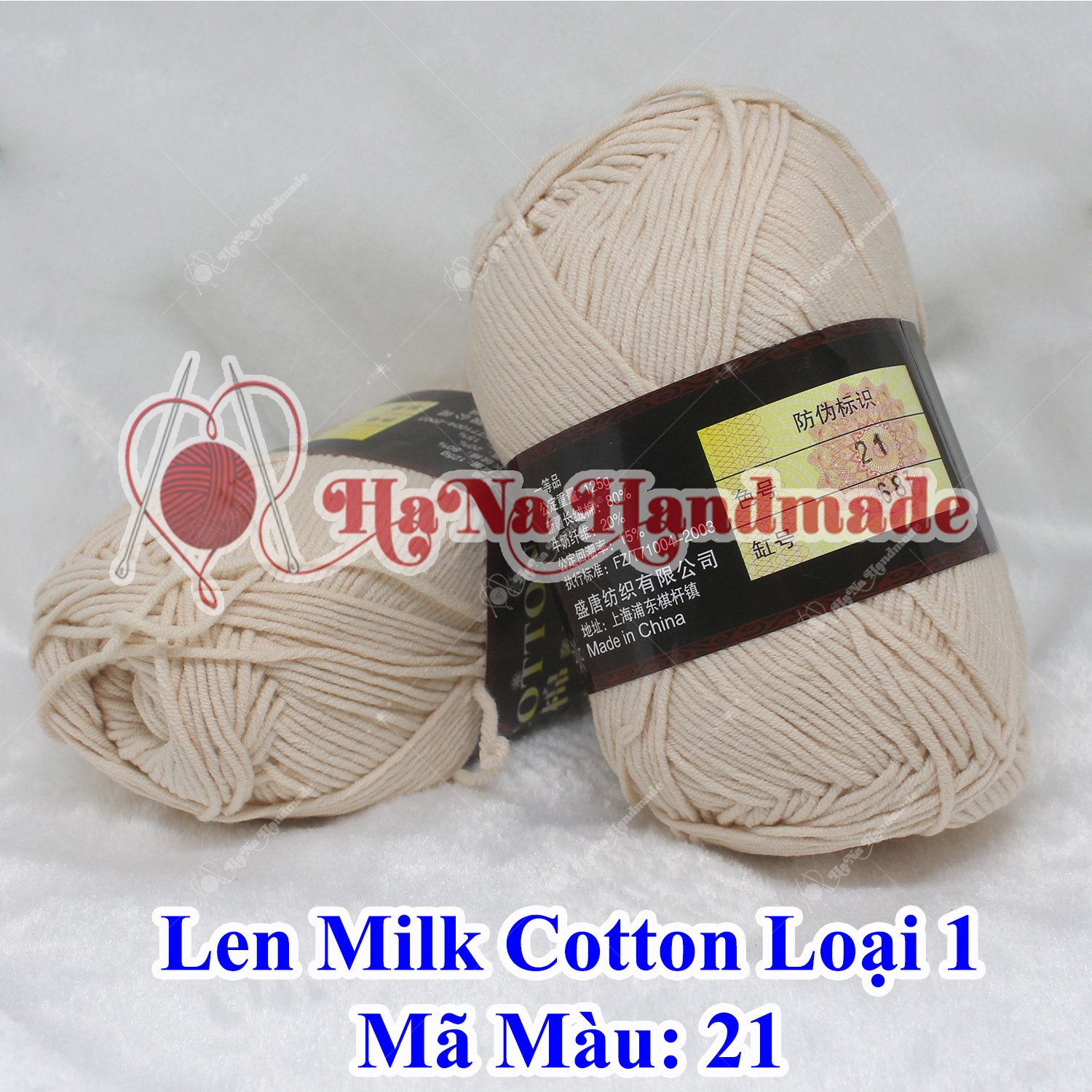 Len milk cotton 125g đan móc thú bông váy áo đồ len handmade