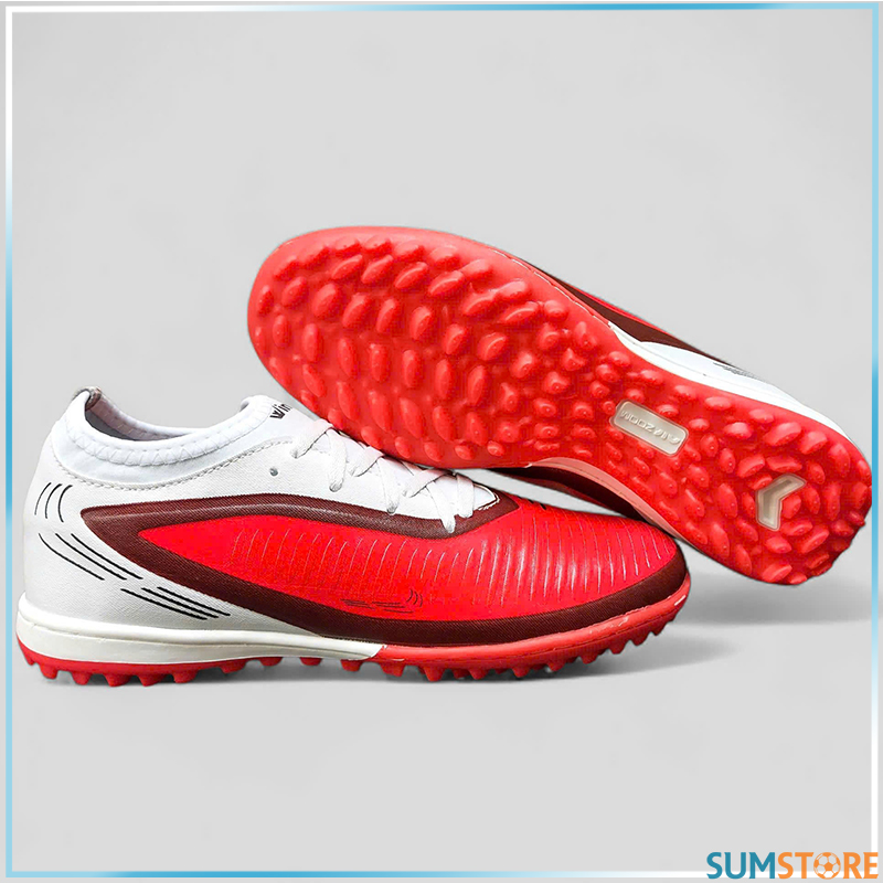 Giày Đá Bóng Thể Thao Đế TF Phantom 6 Pro Màu Đỏ Phù Hợp Cho Sân Cỏ Nhân Tạo