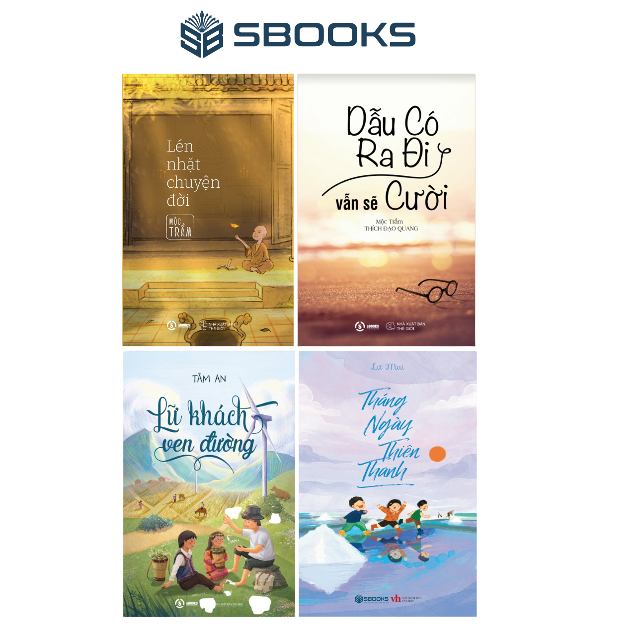 Sách - Combo 4 Cuốn Lén Nhặt Chuyện Đời + Dẫu Có Ra Đi Vẫn Sẽ Cười + Lữ Khách Ven Đường + Tháng Ngày